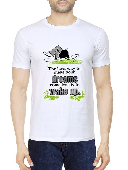 offbeat white tshirt - 10532201 - Very Small Image - 1