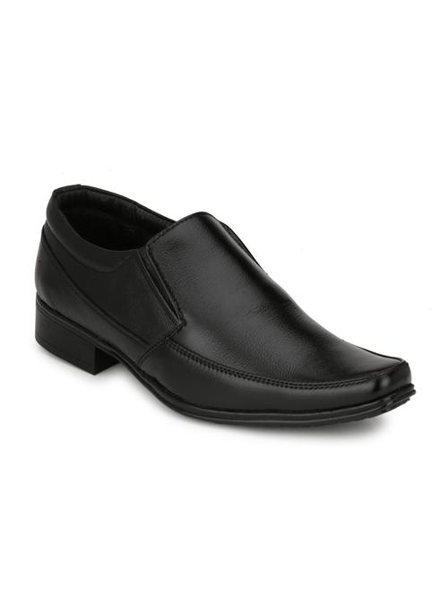 black leatherette formal shoes - 10532752 - Very Small Image - 1