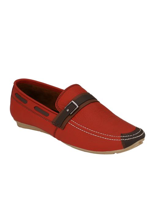 red leatherette loafers - 10532760 - Very Small Image - 1
