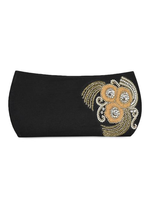 Embroidered Floral with Crystal Embellished Clutch - 1053858 - Very Small Image - 1