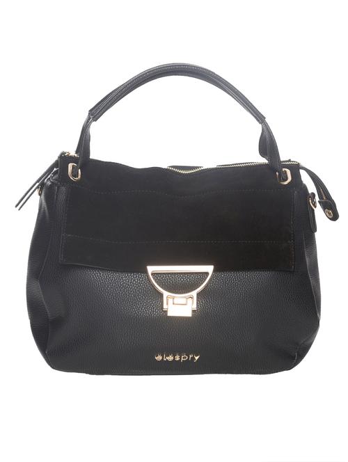 black leatherette handbag - 10540536 - Very Small Image - 1