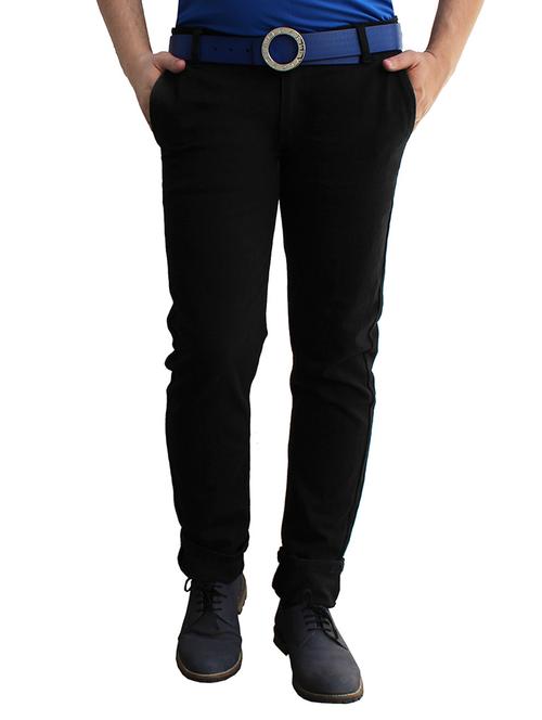 black cotton casual trousers - 10543727 - Very Small Image - 1