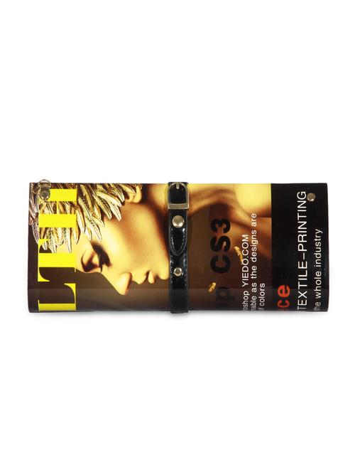 magazine print buckle lace clutch - 1054426 - Very Small Image - 1