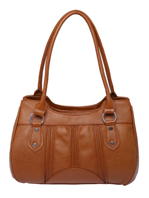 brown leatherette handbag - 10545338 - Very Small Image - 1