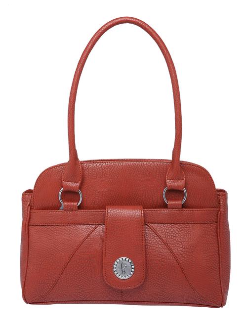 brown leatherette handbag - 10545346 - Very Small Image - 1