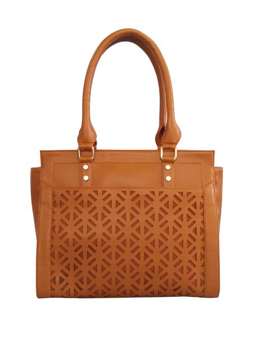 tan faux leather handbag - 10549452 - Very Small Image - 1