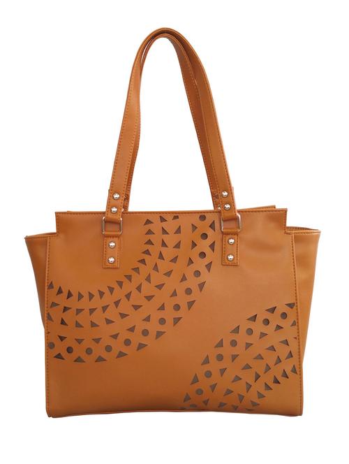 brown leatherette handbag - 10549455 - Very Small Image - 1