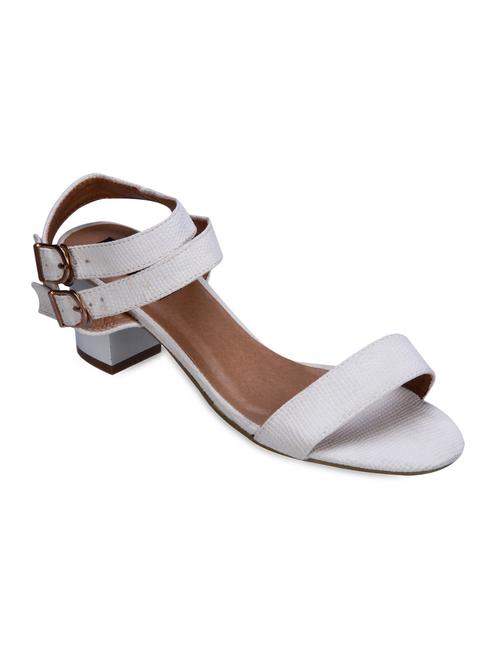 buckle lace block heel sandals - 1055046 - Very Small Image - 1