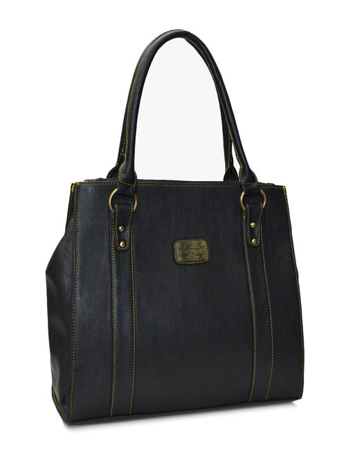 black leatherette handbag - 10551415 - Very Small Image - 1