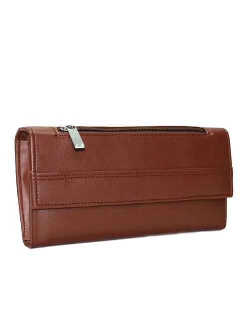 tan leatherette clutch - 10551424 - Very Small Image - 1