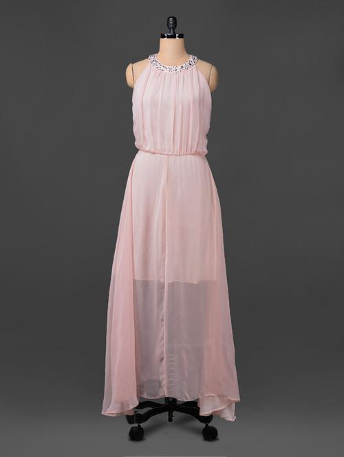 pastel pink embellished maxi dress - 1055177 - Very Small Image - 1