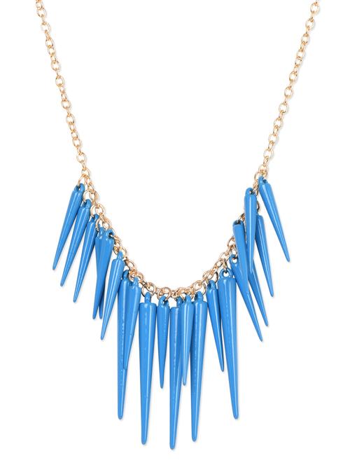 blue long spikes crew necklace - 1055262 - Very Small Image - 1