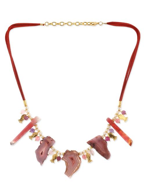 serendipity pink agate necklace - 10552740 - Very Small Image - 1