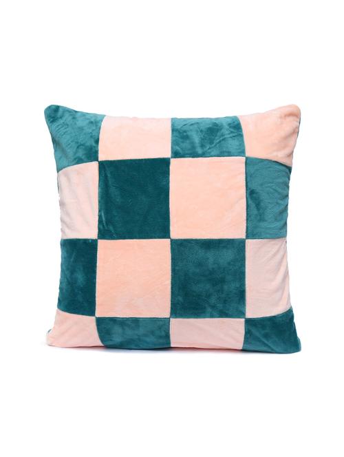 7 colors lifestyle checks turquoise coloured cushion cover - 10557964 - Very Small Image - 1