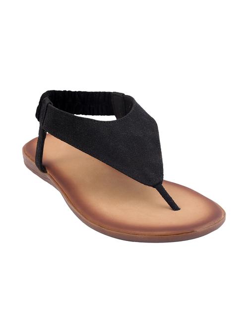 black leatherette sandals - 10558064 - Very Small Image - 1