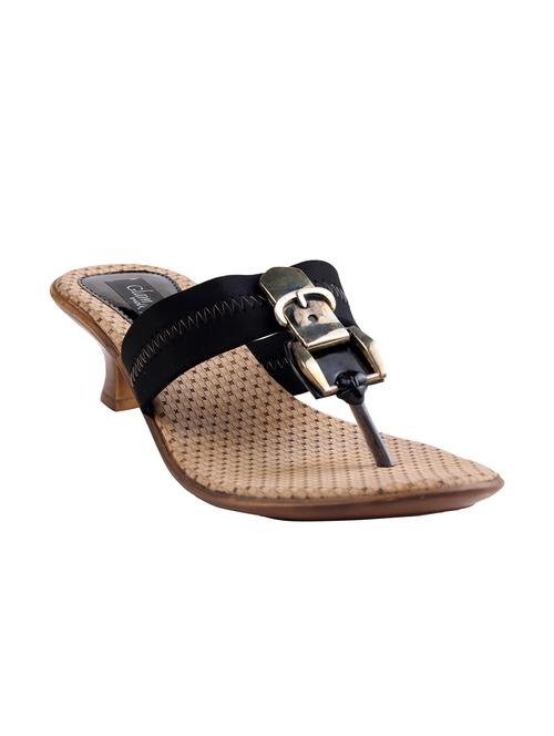 black leatherette sandals - 10558110 - Very Small Image - 1