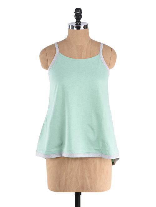 green cotton spaghetti top - 1056029 - Very Small Image - 1