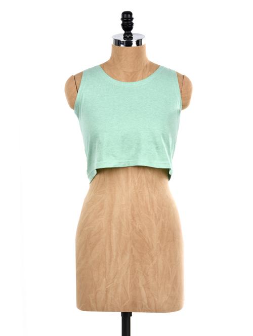 green round neck top - 1056049 - Very Small Image - 1