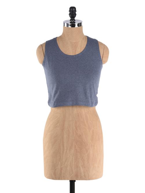 blue round neck top - 1056052 - Very Small Image - 1