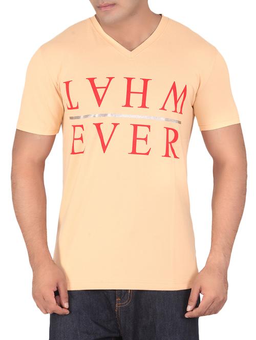 orange cotton t-shirt - 10561261 - Very Small Image - 1