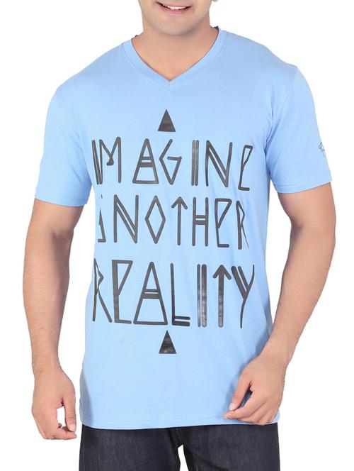 light blue cotton tshirt - 10561312 - Very Small Image - 1