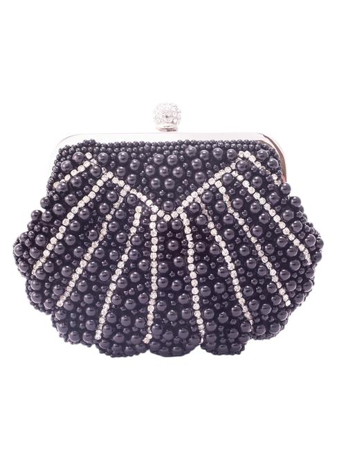black metal, beads clutch - 1057947 - Very Small Image - 1