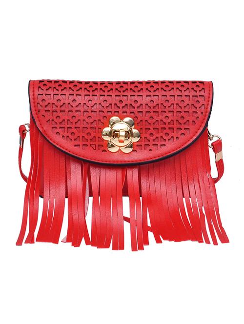 red leatherette sling bag - 10580543 - Very Small Image - 1