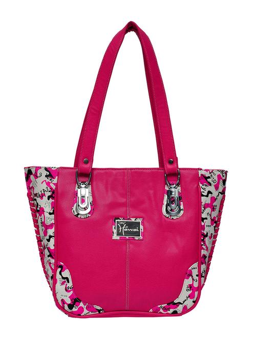 pink leatherette handbag - 10580657 - Very Small Image - 1