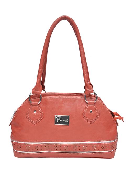 peach leatherette handbag - 10580665 - Very Small Image - 1
