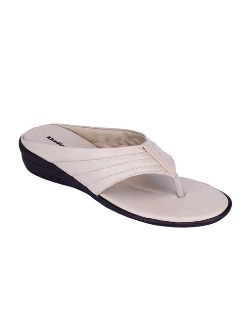 white faux leather sandals - 10581450 - Very Small Image - 1