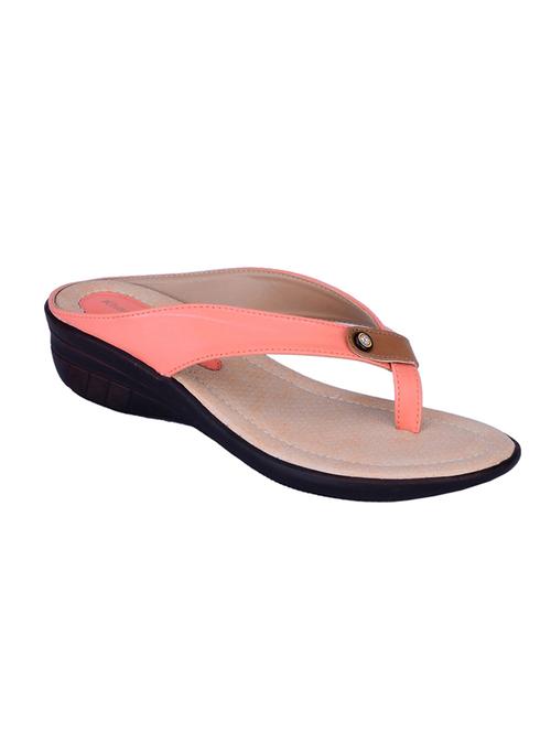peach faux leather sandals - 10581453 - Very Small Image - 1
