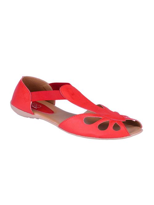red faux leather sandals - 10581467 - Very Small Image - 1
