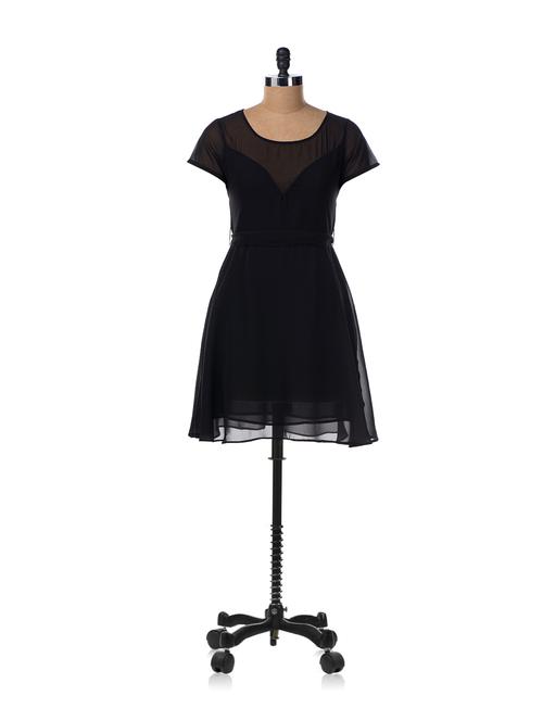 Little Black Dress In Georgette - 10586 - Very Small Image - 1