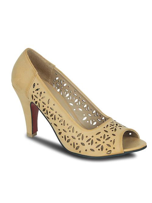 beige leatherette sandal - 10588895 - Very Small Image - 1