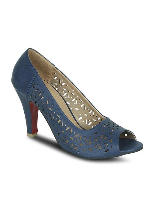 blue leatherette sandal - 10588896 - Very Small Image - 1