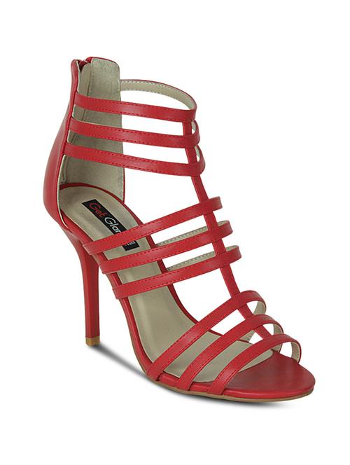 red leatherette closed back sandals - 10588904 - Very Small Image - 1