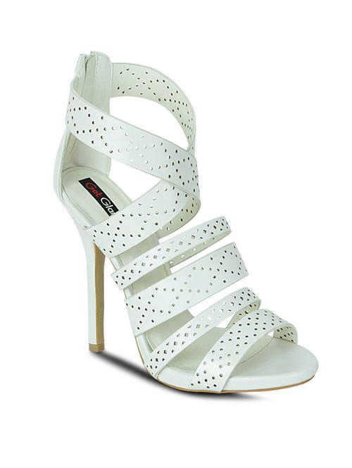 white leatherette sandals - 10588912 - Very Small Image - 1