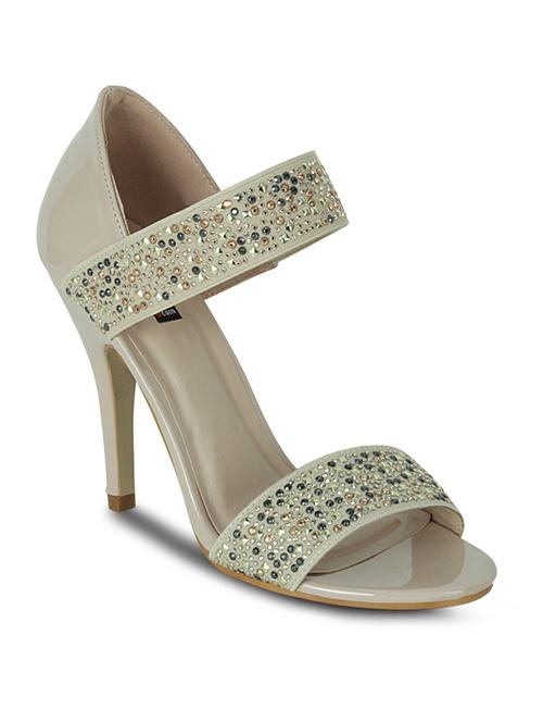 beige leatherette closed back sandals - 10588914 - Very Small Image - 1