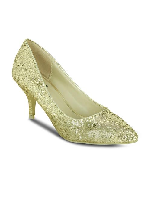 gold leatherette pumps - 10589050 - Very Small Image - 1