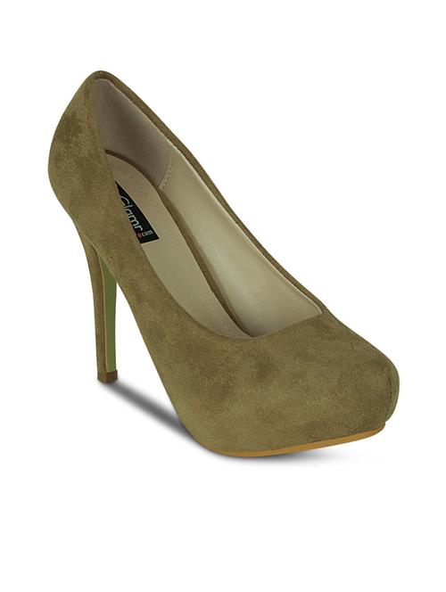 beige leatherette pumps - 10589073 - Very Small Image - 1