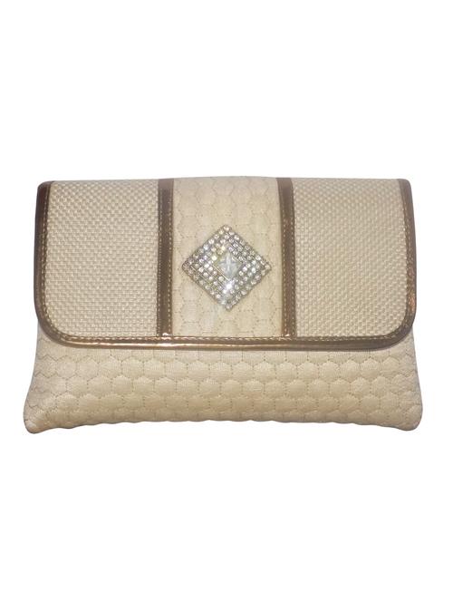 white leatherette clutch - 10589526 - Very Small Image - 1