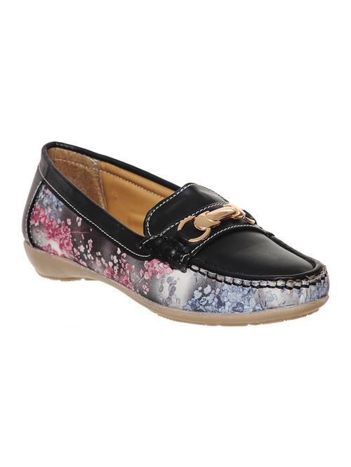 black leatherette loafers & mocassins - 10590059 - Very Small Image - 1