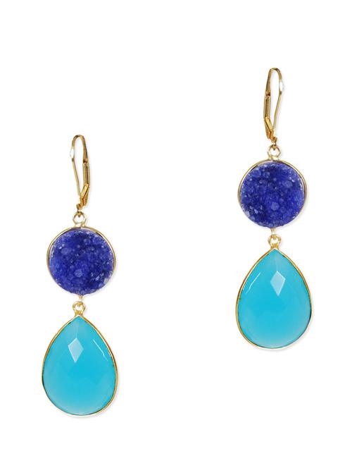 blue metal alloy earring - 10592560 - Very Small Image - 1