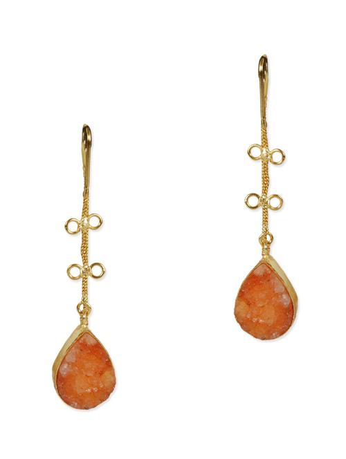 peach metal alloy earring - 10592568 - Very Small Image - 1