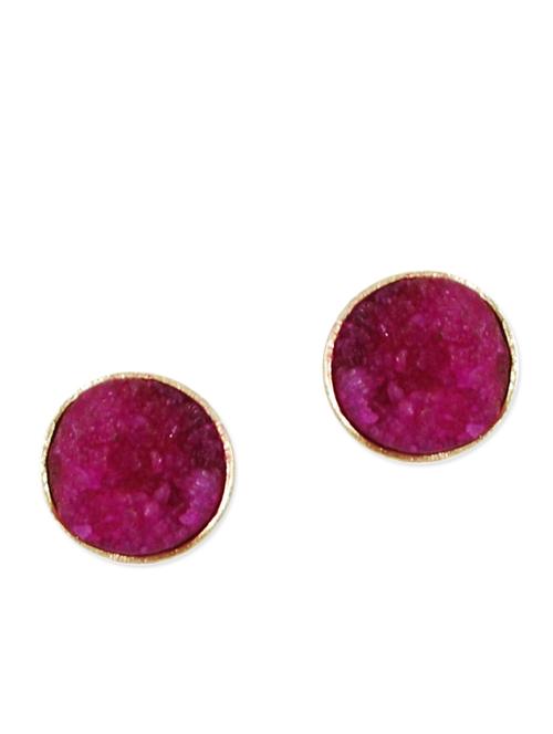 fuschia metal alloy earring - 10592574 - Very Small Image - 1