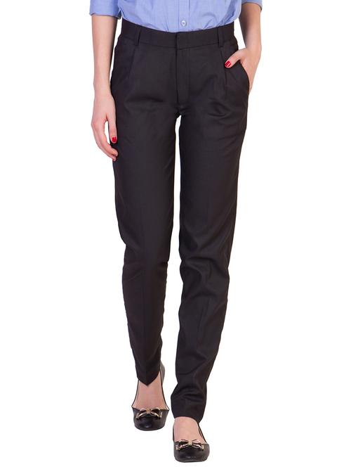 black cotton trouser - 10594142 - Very Small Image - 1