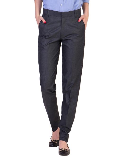 grey cotton trousers - 10594150 - Very Small Image - 1