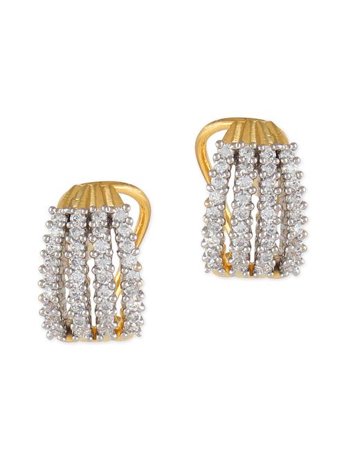 gold cubic zirconia earings - 1059816 - Very Small Image - 1