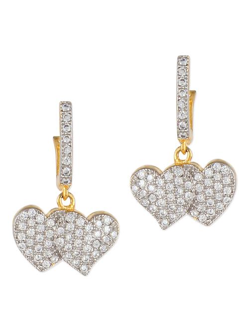 gold cubic zirconia earings - 1059821 - Very Small Image - 1