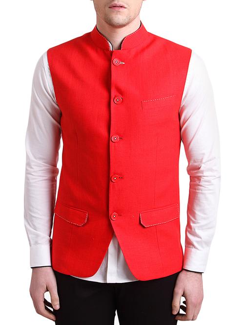 alvin kelly red linen jacket - 10598835 - Very Small Image - 1